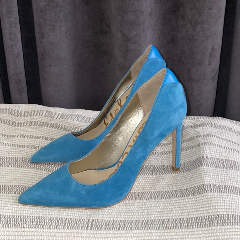 Blue suede shoes
